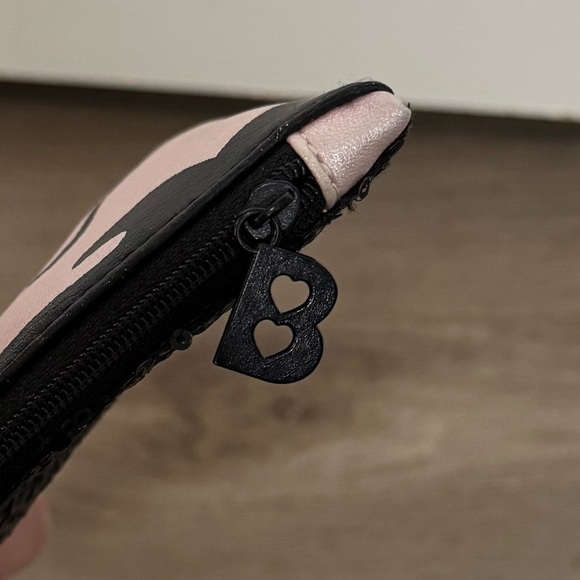 Ipsy x Betty Boop Makeup Bag Pink Black Sequin - Picture 4 of 6